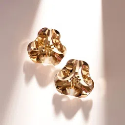 Priyaasi Gold-Plated Contemporary Studs Earrings-image-75