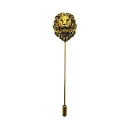 AAMIYA CREATIONS Men Roaring Lion Design Laple Pin Minimal Brooch image 3