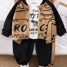 INCLUD Boys Printed Long Sleeves Sweatshirt With Joggers & T-shirt-picture-34