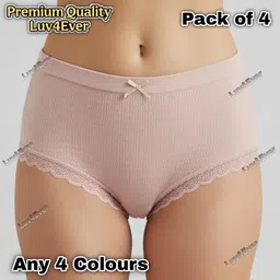 dy trader Pack of 4 Women Hipster Multicolor Panty image 5