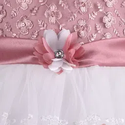 Wish Karo Embellished Embroidered Net Fit & Flare Dress image 3