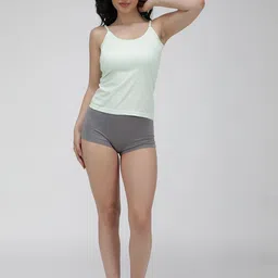 Amul Comfy Women's Cotton LightColor Plain/Solid Slips with Adjustable Straps - Pack of 5 image 5