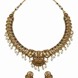 FIMBUL Women Artificial Stones and Beads Gold-Plated Jewellery Set image 5