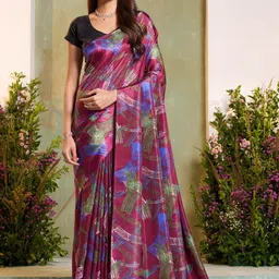 Garden Vareli Abstract Printed Saree-picture-20