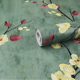 Myntra Elegant Homes Green & Maroon Printed Self-Adhesive & Durable Wall Sticker-picture-38