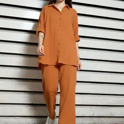 High Star Pure Cotton Shirt & Trousers Co-Ords-image-5
