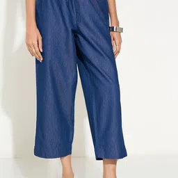 RANGMANCH BY PANTALOONS Women Regular Fit Mid-Rise Culottes Trousers-image-71