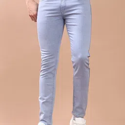 V-Mart Men Slim Fit Mid-Rise Light Fade Jeans-picture-10