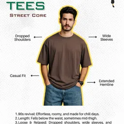 glitchez Typography Printed Oversized T-shirt image 5