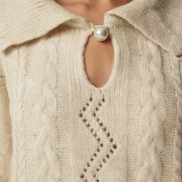 Happiness istanbul Women Cable Knit Pullover image 4