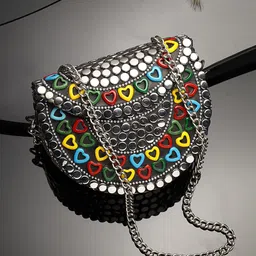 Anekaant Embellished Half Moon Clutch-picture-33