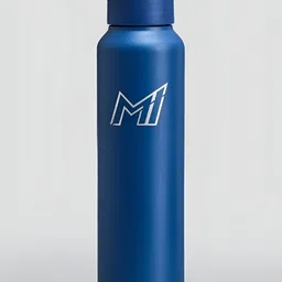 BOLDFIT Blue & White Single Stainless Steel Printed Single Wall Vacuum Water Bottle-picture-25