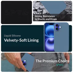 SPRIG Solid Printed iPhone 16 Plus Bumper Case Mobile Accessories image 3