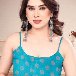 SUPERLAXMI Ethnic Motifs Printed Pure Chiffon Saree image 3