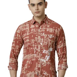 Voi Jeans Men Slim Fit Opaque Printed Casual Shirt-image-37