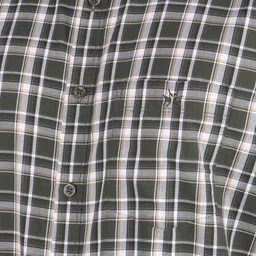 Crimsoune Club Men Smart Spread Collar Tartan Checked Cotton Slim Fit Casual Shirt image 4