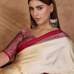 KALINI Ethnic Motifs Silk Blend Designer Saree image 4