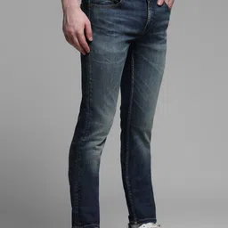 Jack & Jones Men Slim Fit Low-Rise Light Fade Stretchable Jeans image 2