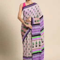 BUTA BUTI Floral Pure Cotton Saree-picture-29