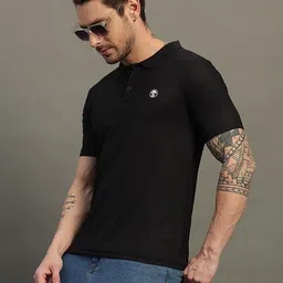 TIMBER HITCH Polo Collar Short Sleeves Cotton Casual T-shirt-picture-46