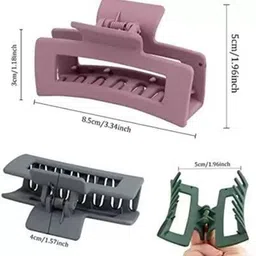 SH FSN Women Set Of 6 Matt Claw Clip image 4