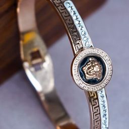 Wedding Chuda by Hitesh Bangles Stainless Steel Rose Gold-Plated Bangle-Style Bracelet-picture-0