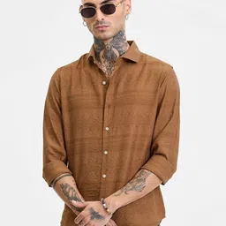 Snitch Men Smart Slim Fit Opaque Casual Shirt-picture-27