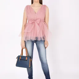 JAKANARY Net Fit & Flare Midi Dress image 2