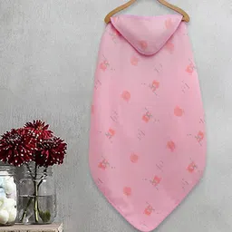 Myntra Elegant Homes Pink & Orange 1 Printed Cotton 420 GSM Bath Towel-image-6