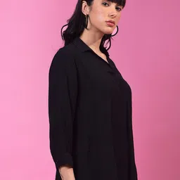 Crimsoune Club Women Cuffed Sleeves Shirt Style Top image 3