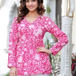 KALINI Floral Print Top-picture-12