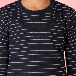 V-Mart Boys Striped Round Neck Pullover image 5
