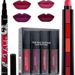 lately Best face makeup combo of matte lipstic 5 in one eyeliner-picture-18