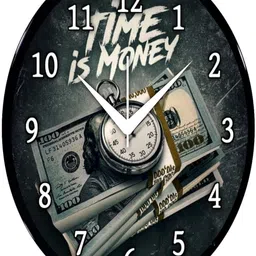 Babawill Multicoloured & Black Printed Contemporary Wall Clock-picture-29