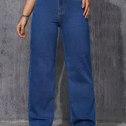 MERCEL Women Wide Leg High-Rise Stretchable Jeans-image-34