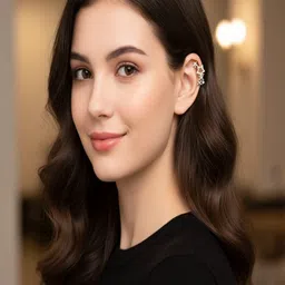 ROYAL NEEDS Star Shaped Ear Cuff Earrings image 2