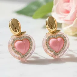 DIVASTRI Heart Shaped Drop Earrings image 5