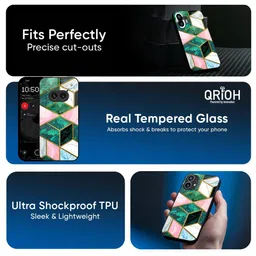 QRIOH Geometric Printed Nothing Phone 3a Back Case Mobile Accessories image 3