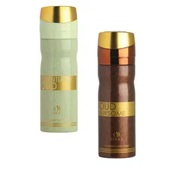 BIRRA Set Of 2 Essentially Oud & Oud Awsome Deodorant Body Spray - 200 ml Each-picture-27