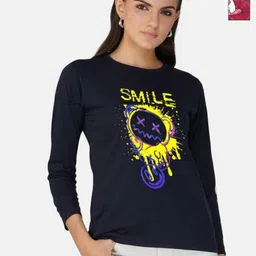 Metronaut Women 2 Printed Bio Finish Applique T-shirt-image-52