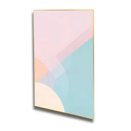 nestroots Blue & Pink 3 Pieces Vibrant Abstract Canvas Painting Wall Arts image 3