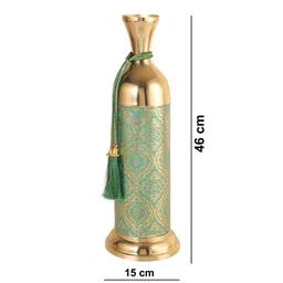 HEAVEN HOME'S BY V DECORE Green Printed Metal Vases image 5