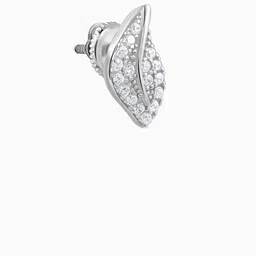 GIVA 92.5 Silver Breeze Leaf Drop Earrings image 2