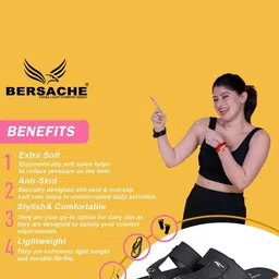 BERSACHE Women Open Toe Slip-On Flats image 5