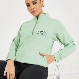 Styli Women Typography Printed Sweatshirt-image-25