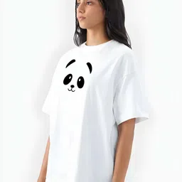 KAIDO Women Printed Drop-Shoulder Sleeves T-shirt image 2