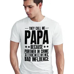 Seekbuylove Men Bio Finish Funny Papa Round Neck Pure Cotton T-shirt-picture-25