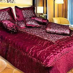 stitchy Satin Double King Sized Bedding Set-picture-14
