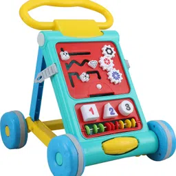 dugri Kids Walker with Toy Bar Design for Baby Development & Learning Toddler Toys Baby Child Activity Walker Push Walker for BabY 6-18 Months Foldable Tricycle image 1