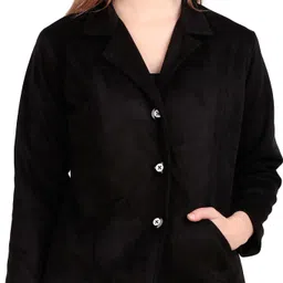oriexfabb Women Solid Single Breasted Casual Blazer-picture-26